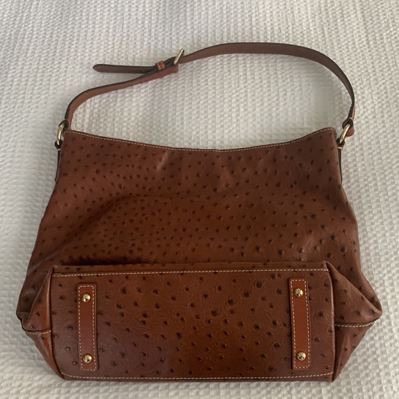 Dooney and Bourke Cross Body Ostrich Bucket Bag - Picture 2 of 12